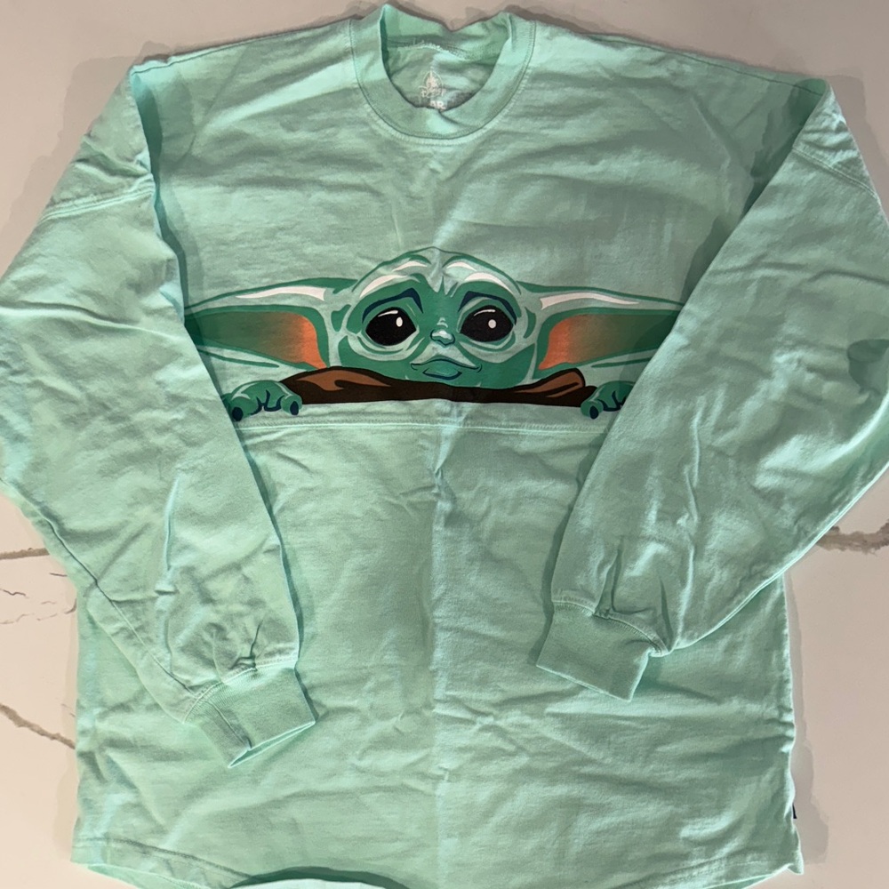 Disney’s Star Wars Mint Green Mandalorian Grogu Spirit Jersey Adult Unisex XS